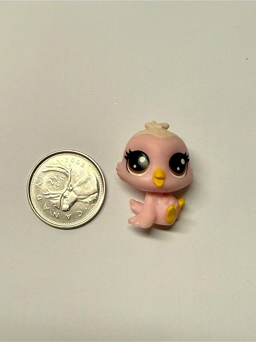 Hasbro Littlest Pet Shop Strawberry Birdet Pink & Yellow Figure